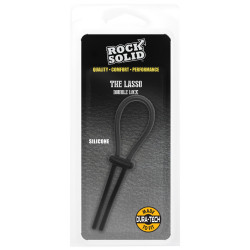 RockSolid by Doc Johnson Cockring Lasso Double Noir